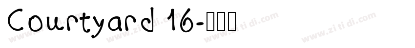 Courtyard 16字体转换